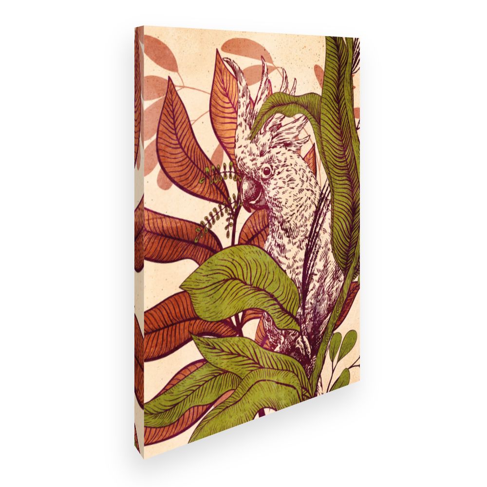 Toile Oiseau exotique