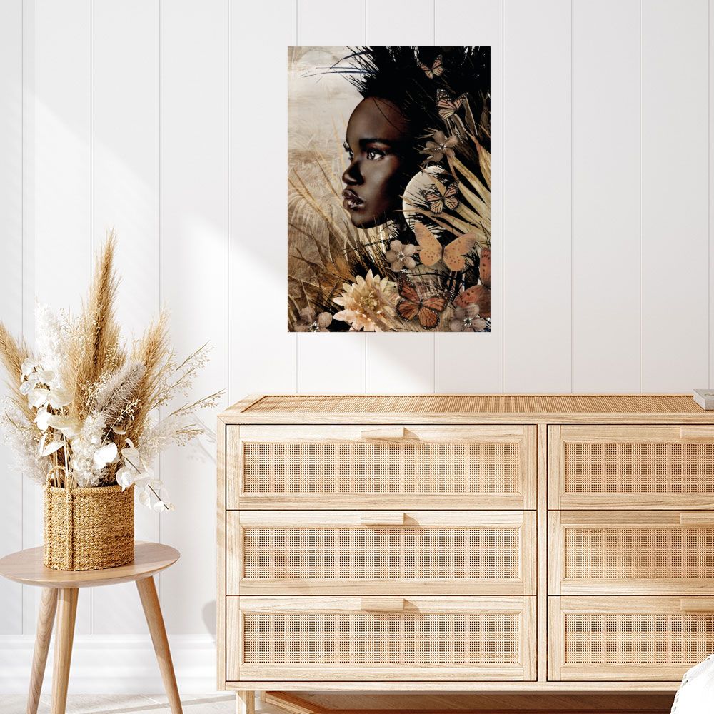 Affiche Beauté ethnique florale