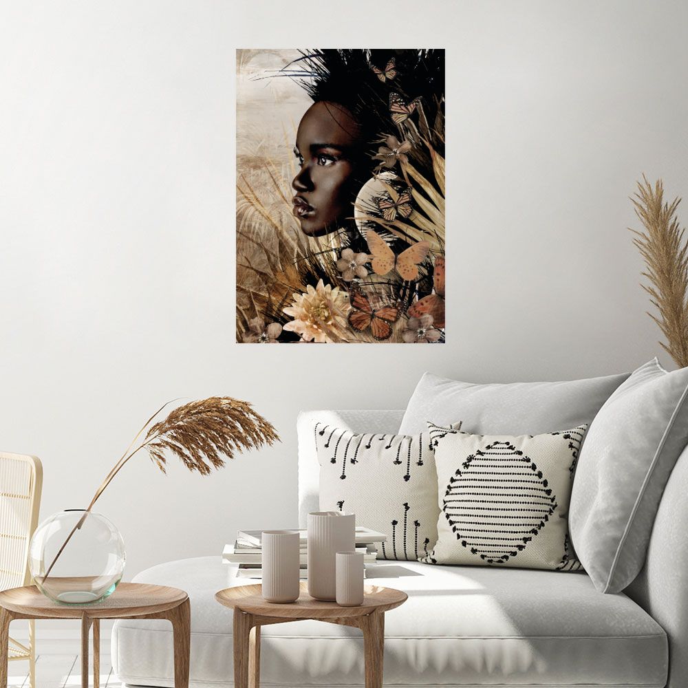 Affiche Beauté ethnique florale