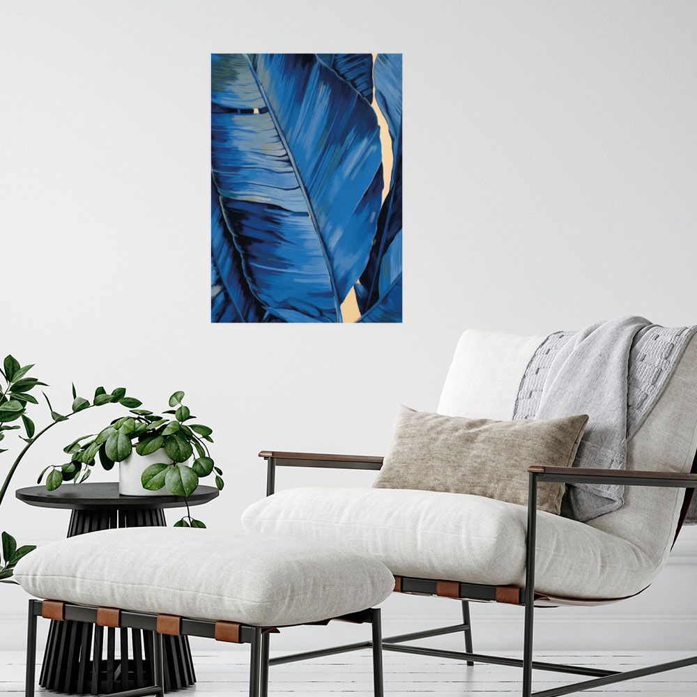 Affiche Feuilles exotiques élégantes