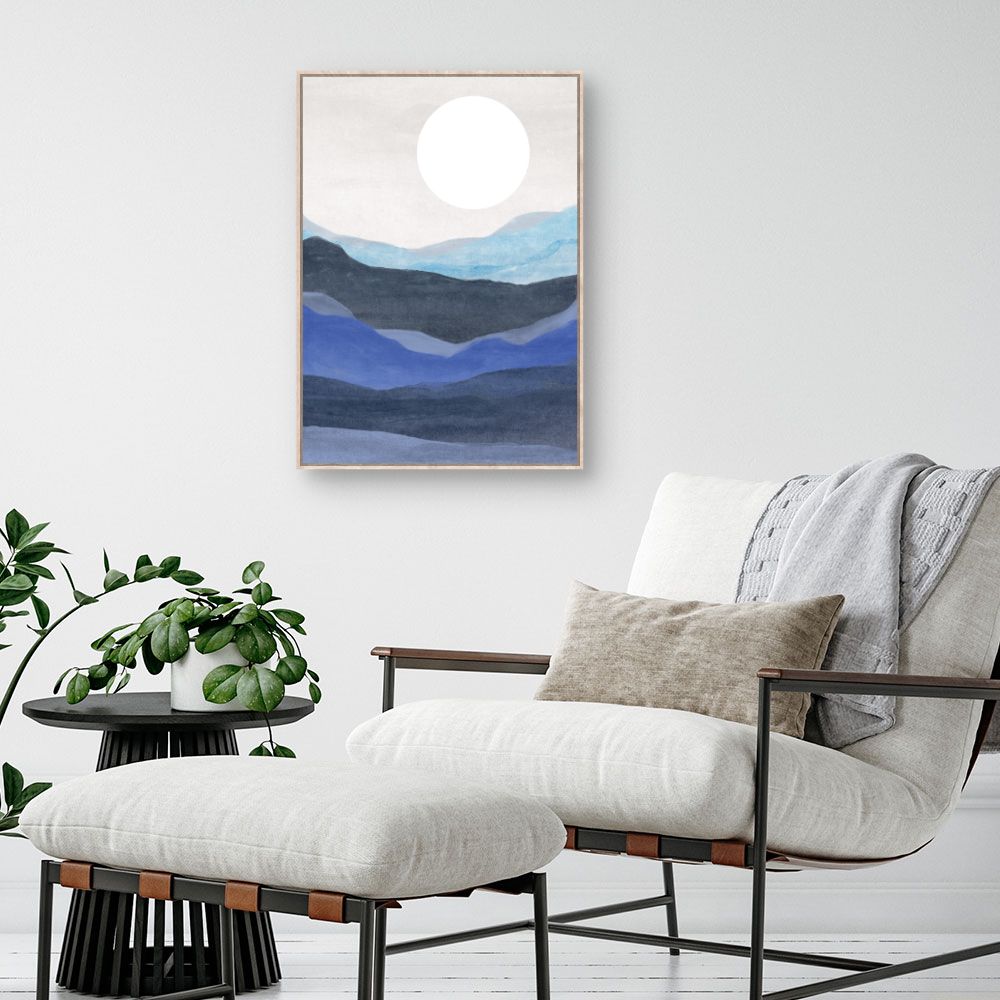 Tableau Paysage paisible lune