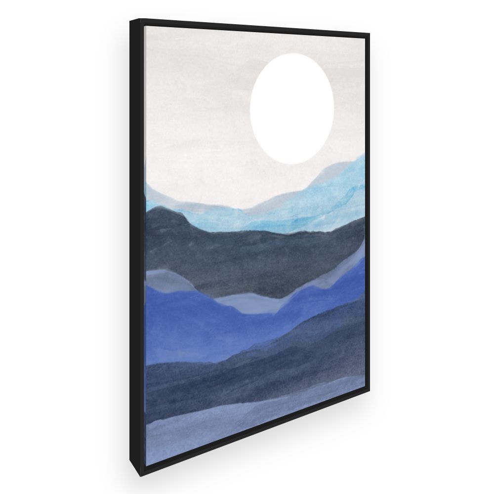 Toile Paysage paisible lune