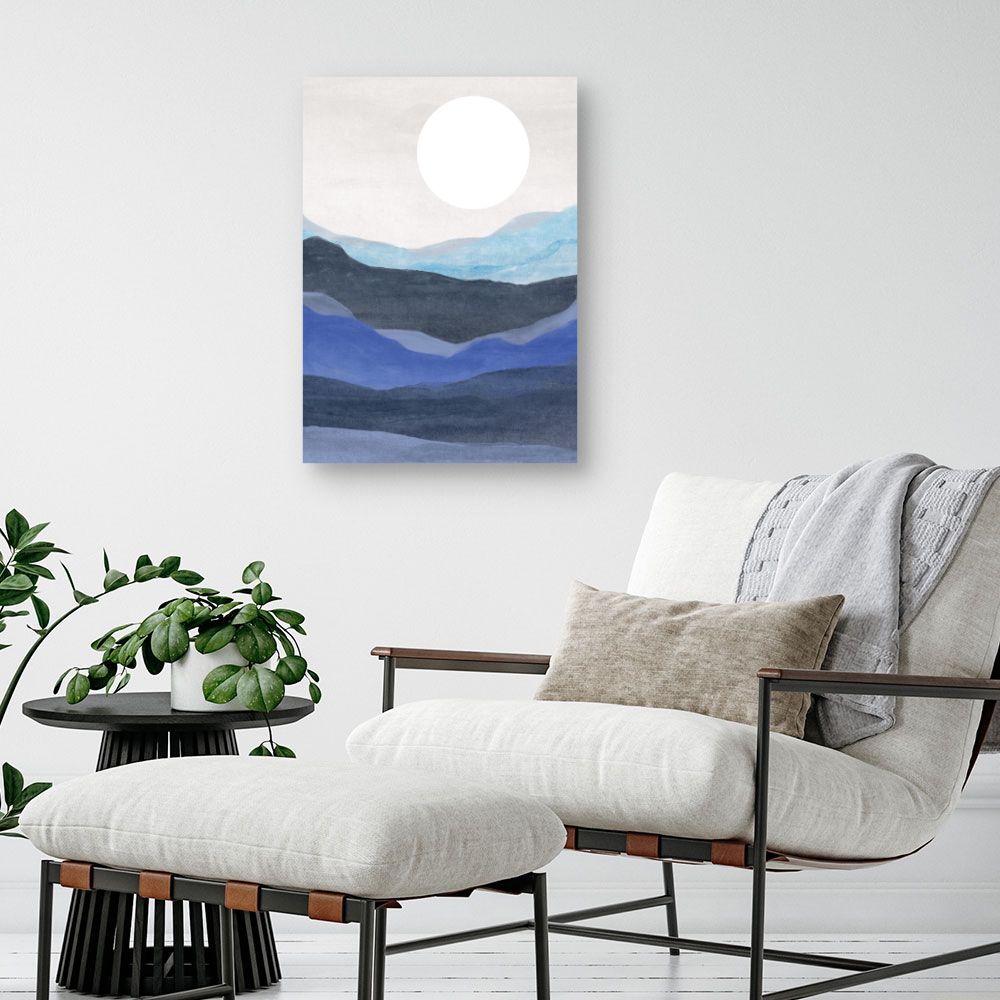 Tableau Paysage paisible lune