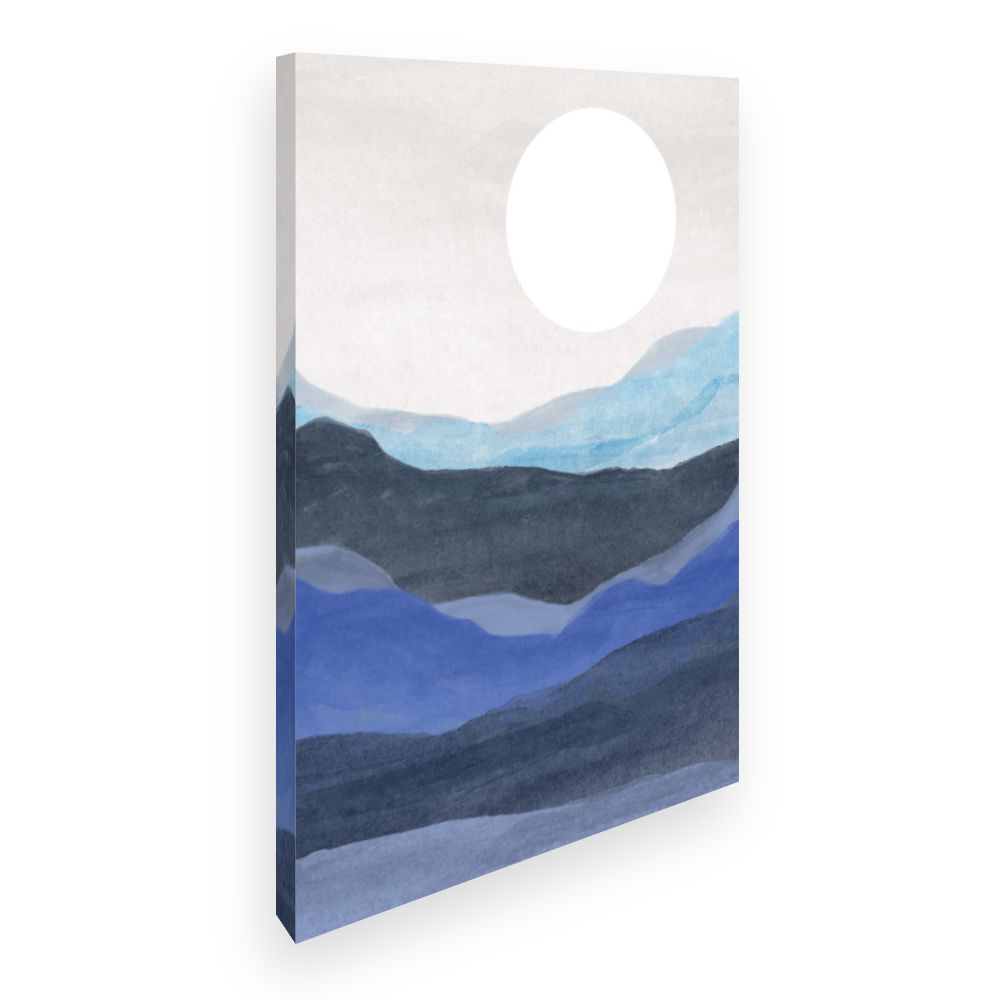 Toile Paysage paisible lune