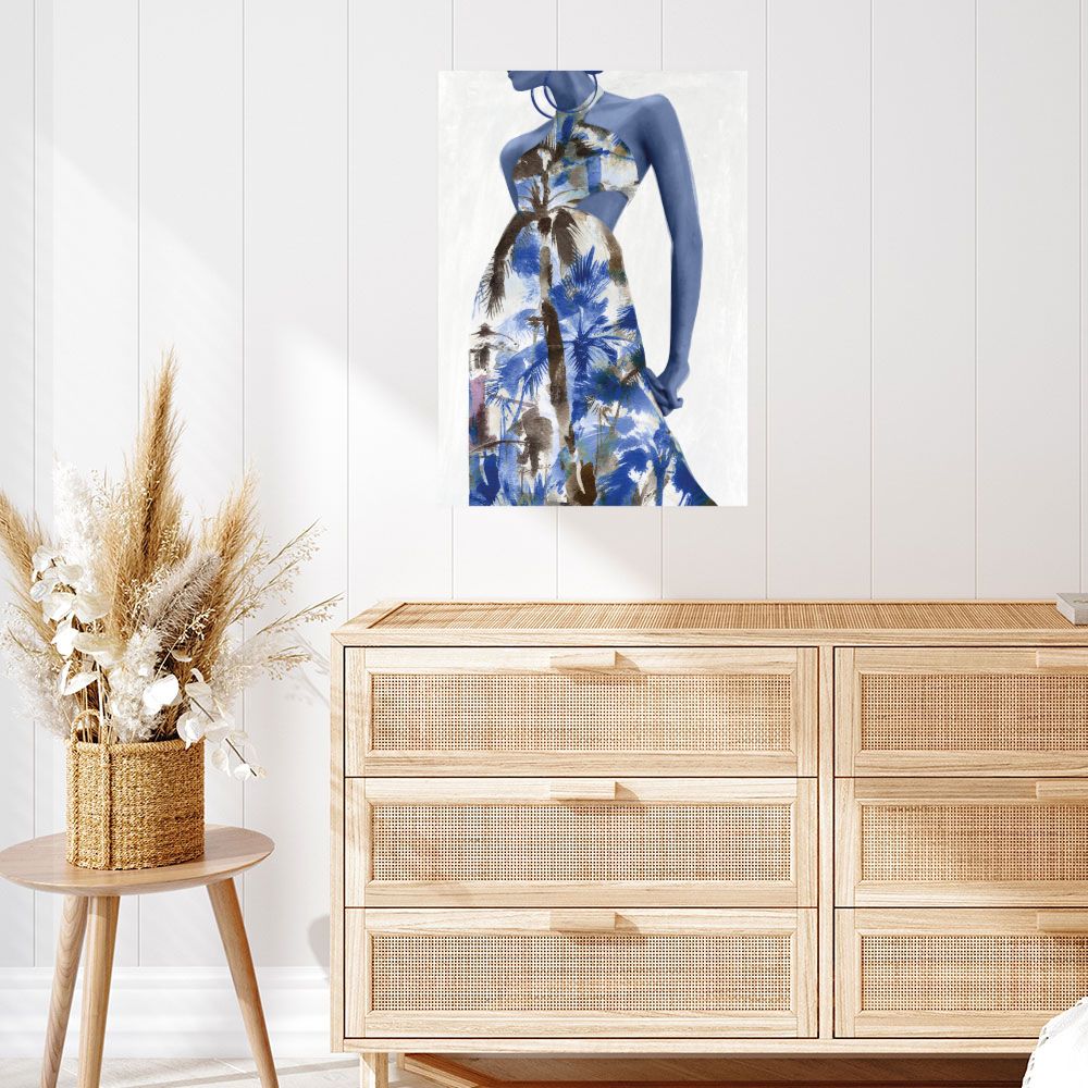 Affiche Palmiers estivaux