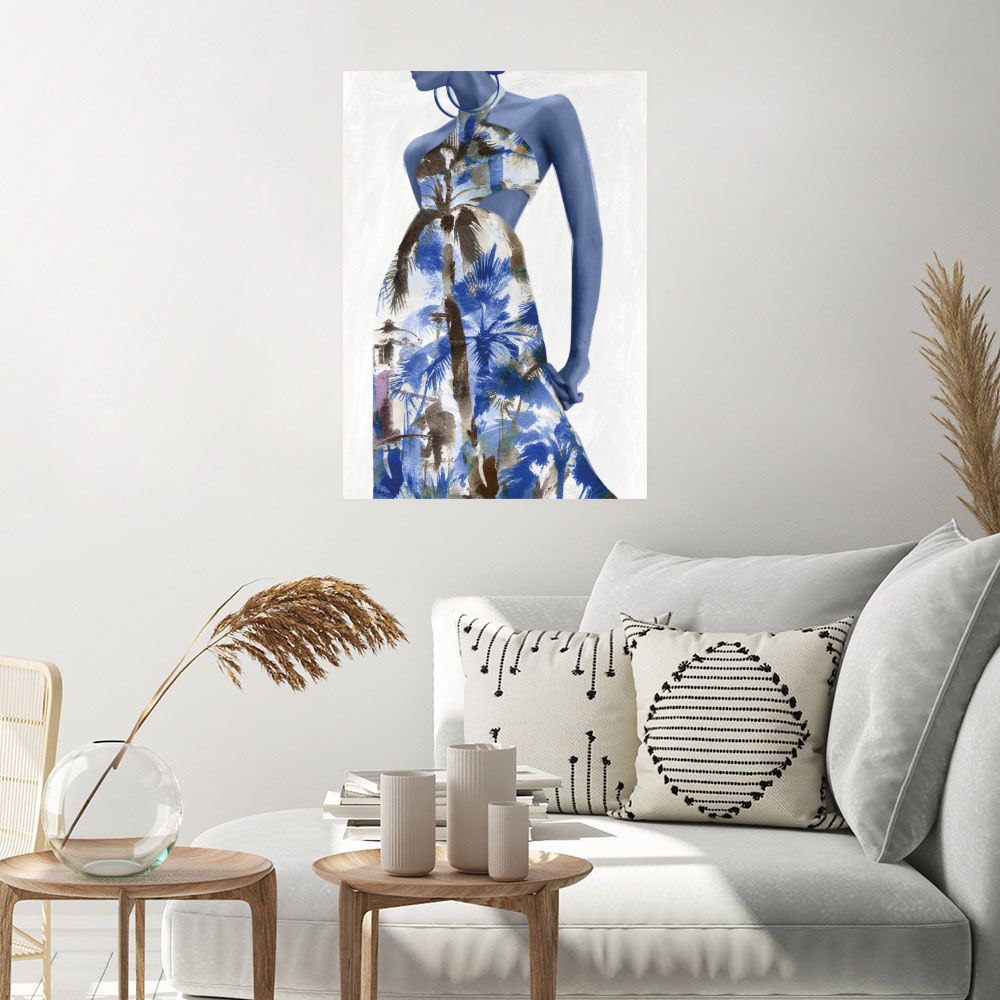 Affiche Palmiers estivaux