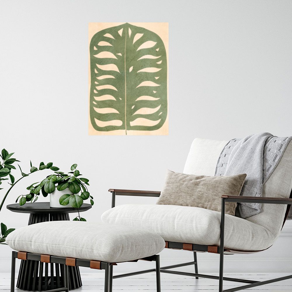 Affiche Feuille exotique élégante