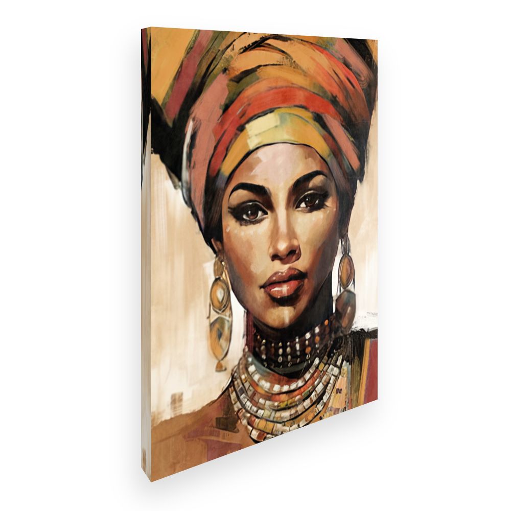 Toile Portrait vibrant