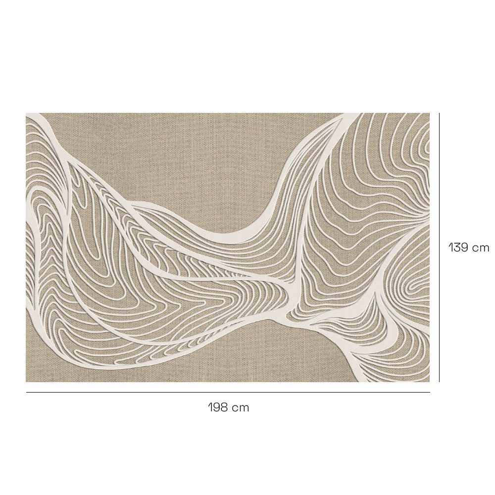 Tapis n°429 Motifs ondulés élégants