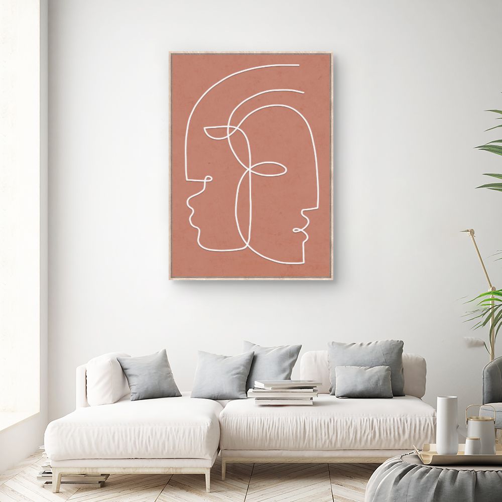 Tableau Visages entrelacés