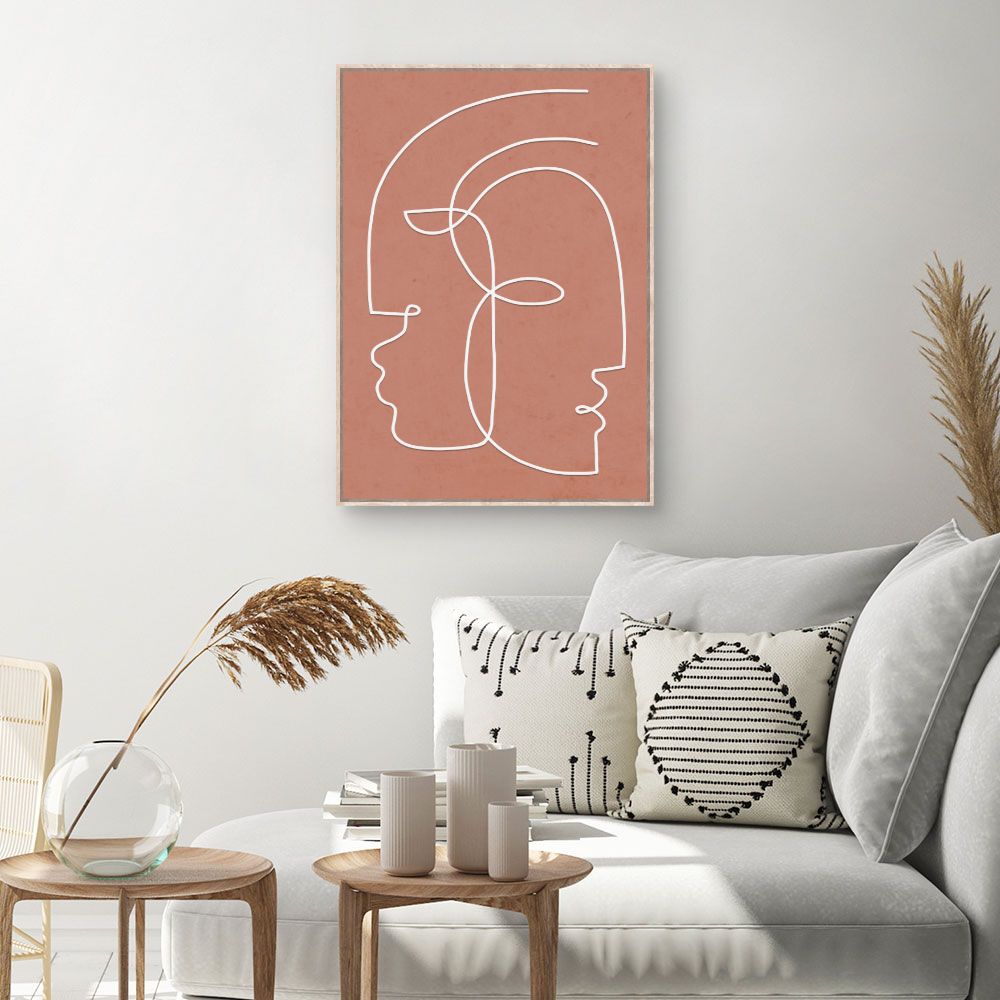 Tableau Visages entrelacés