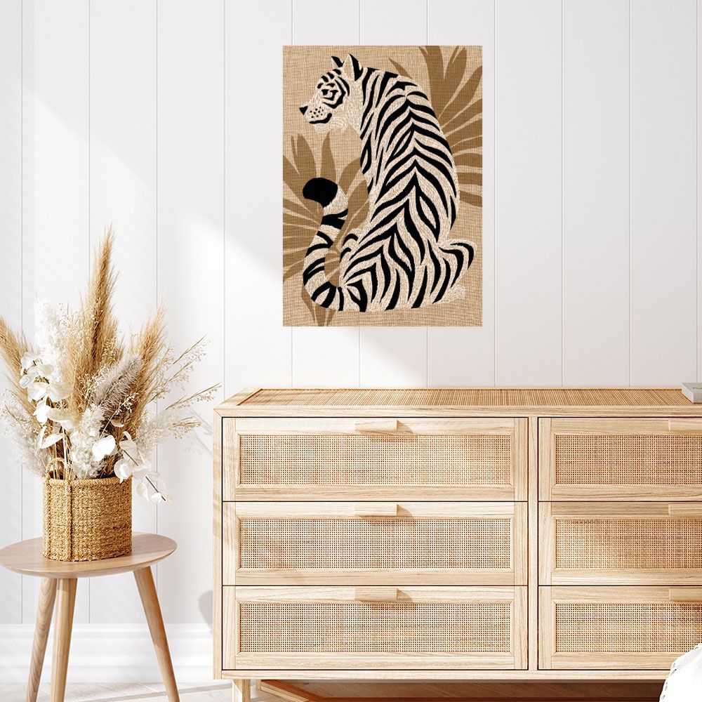 Affiche Tigre exotique élégant