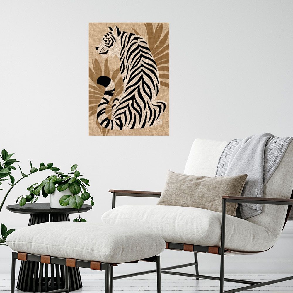 Affiche Tigre exotique élégant