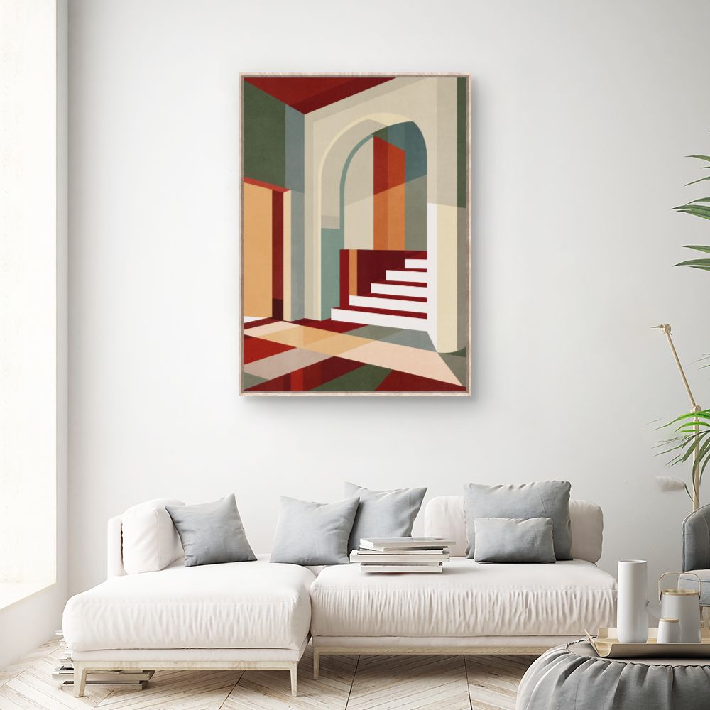 Tableau Jeu d'ombres géométrique