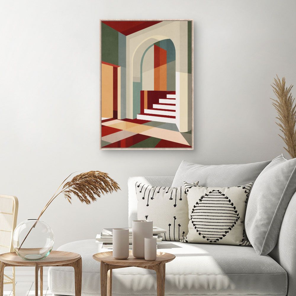 Tableau Jeu d'ombres géométrique