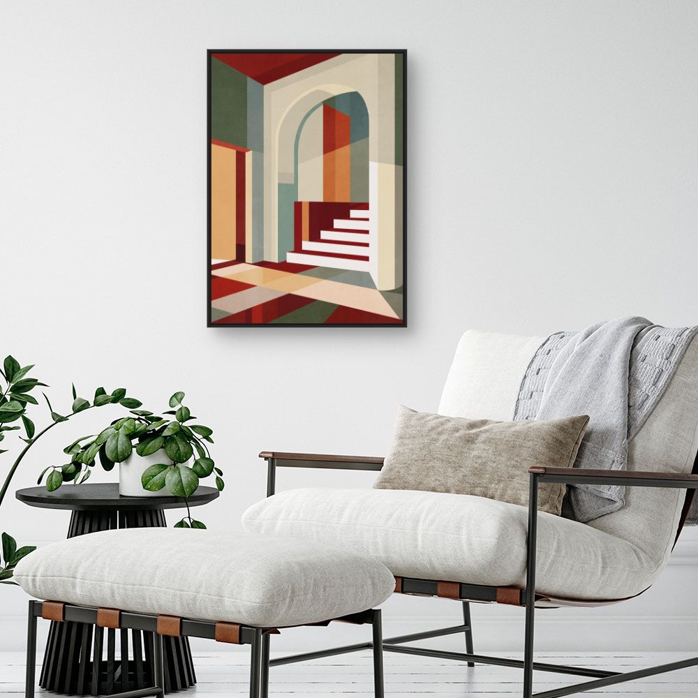 Tableau Jeu d'ombres géométrique