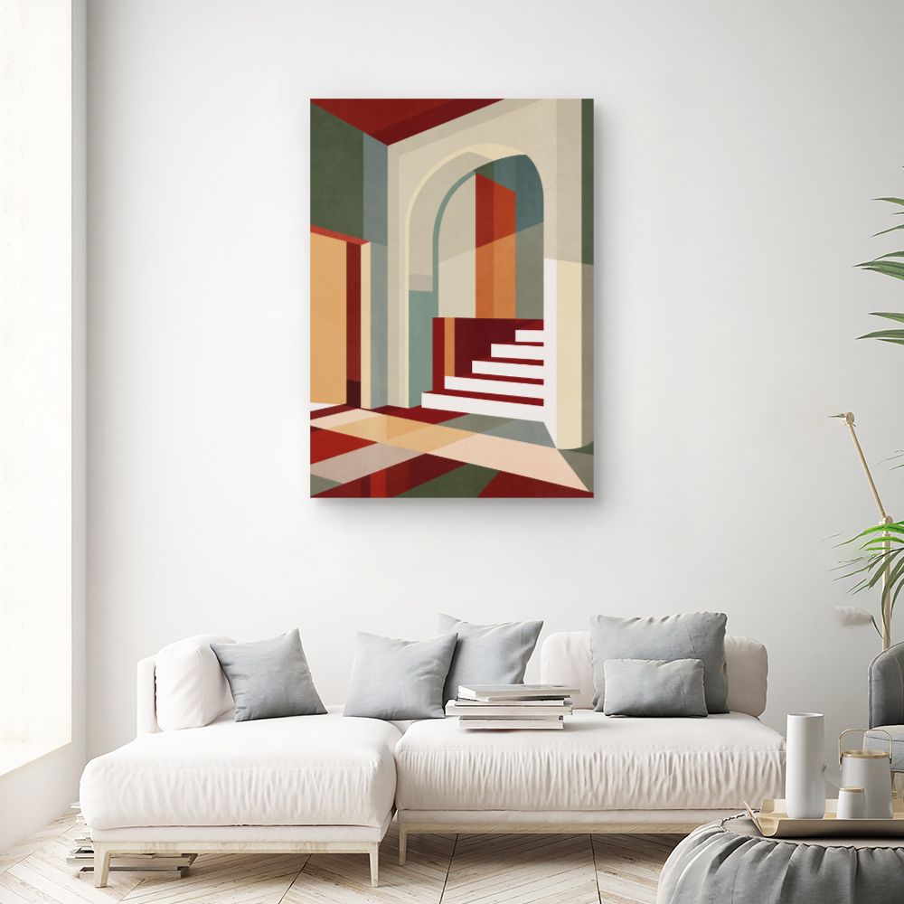 Tableau Jeu d'ombres géométrique