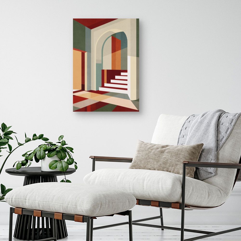 Tableau Jeu d'ombres géométrique