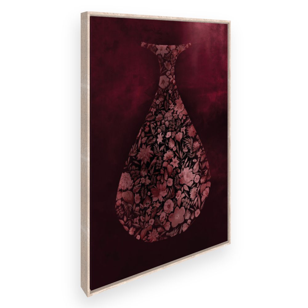 Toile Vase floral raffiné