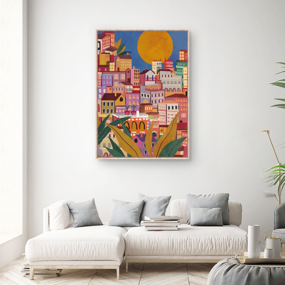 Tableau Ville ensoleillée