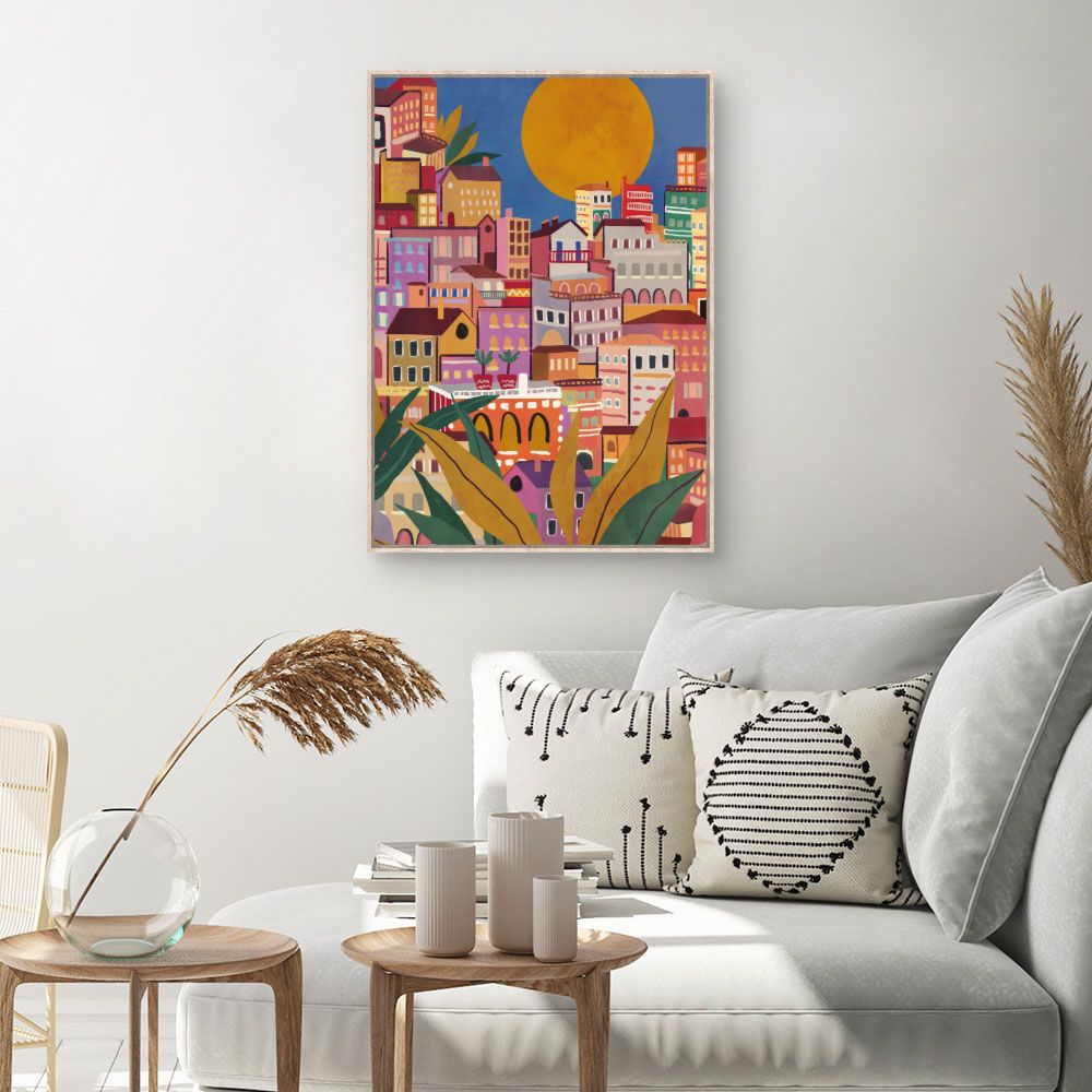 Tableau Ville ensoleillée