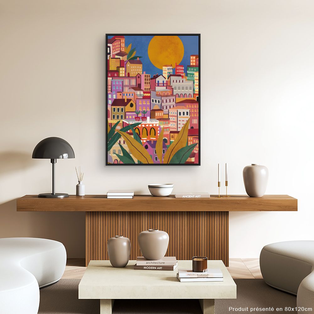 Tableau Ville ensoleillée