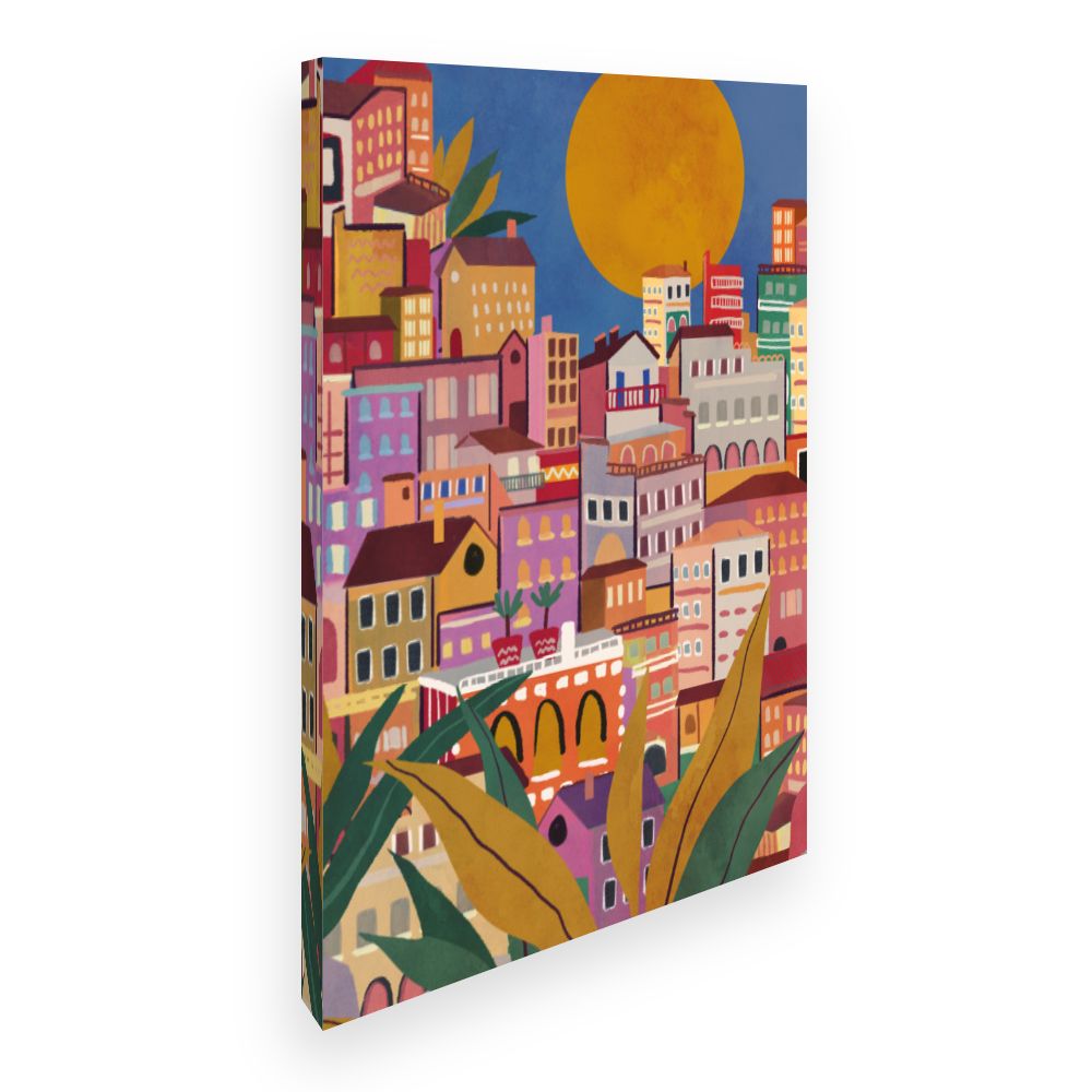 Toile Ville ensoleillée