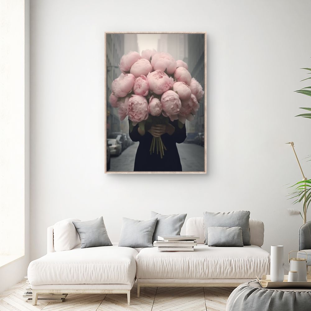 Tableau Bouquet de pivoines