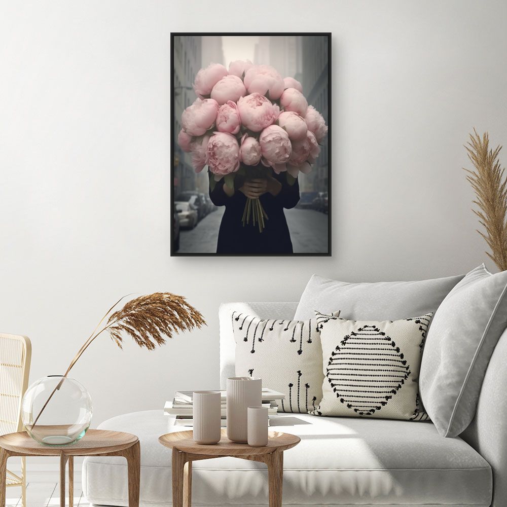 Tableau Bouquet de pivoines