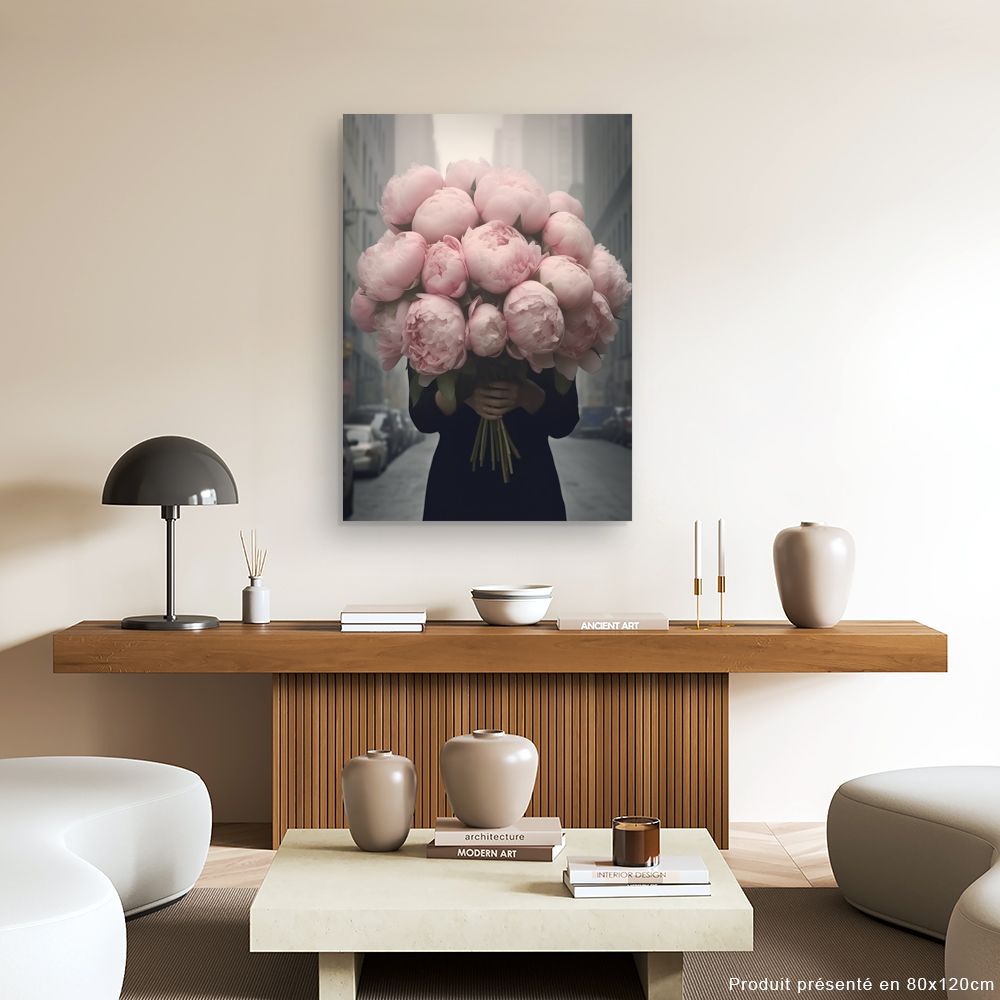 Tableau Bouquet de pivoines