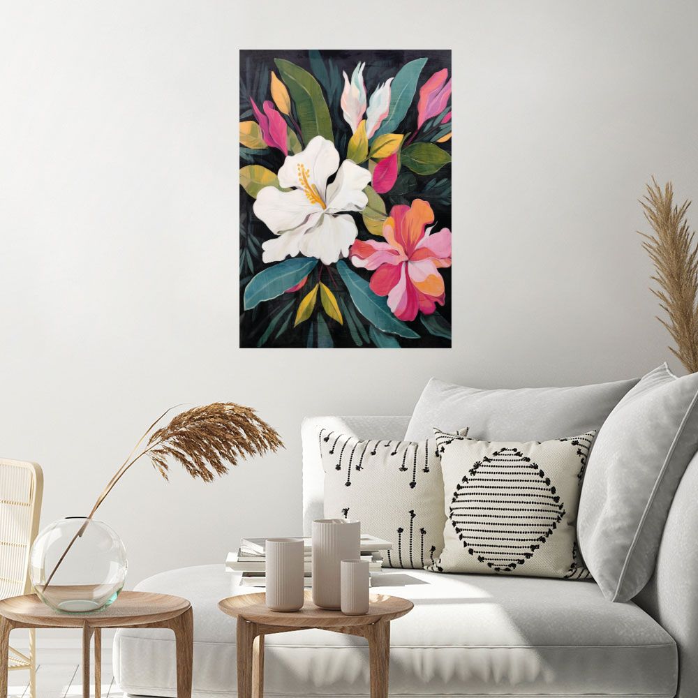 Affiche Fleurs vibrantes