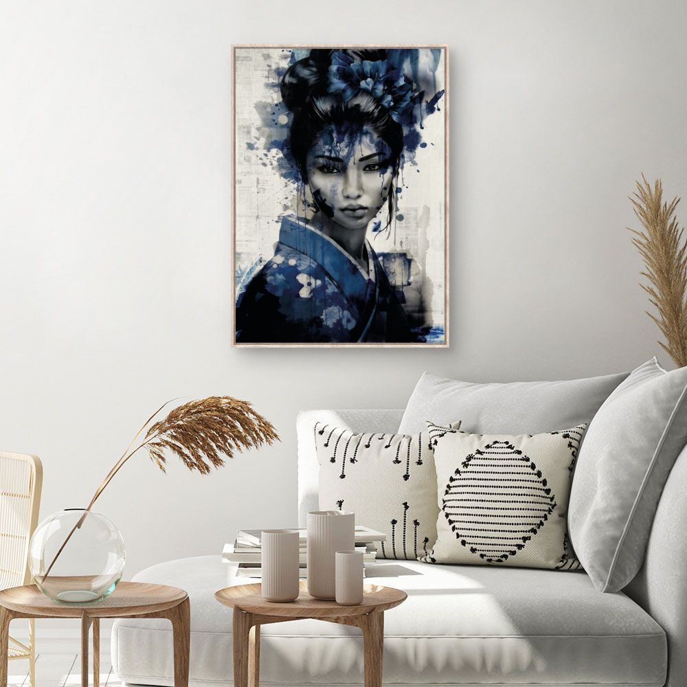 Tableau Portrait aquarelle élégant