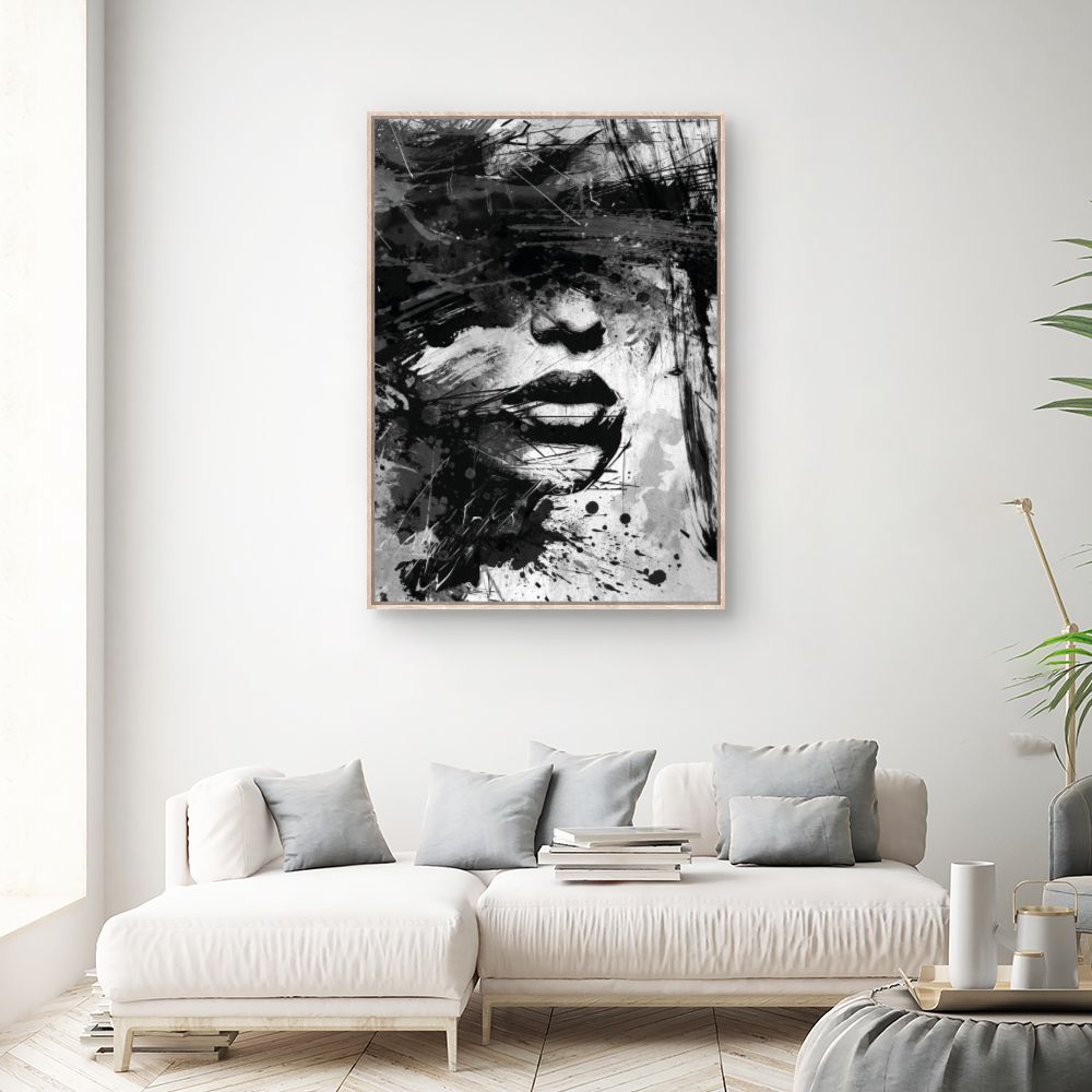 Tableau Visage abstrait captivant