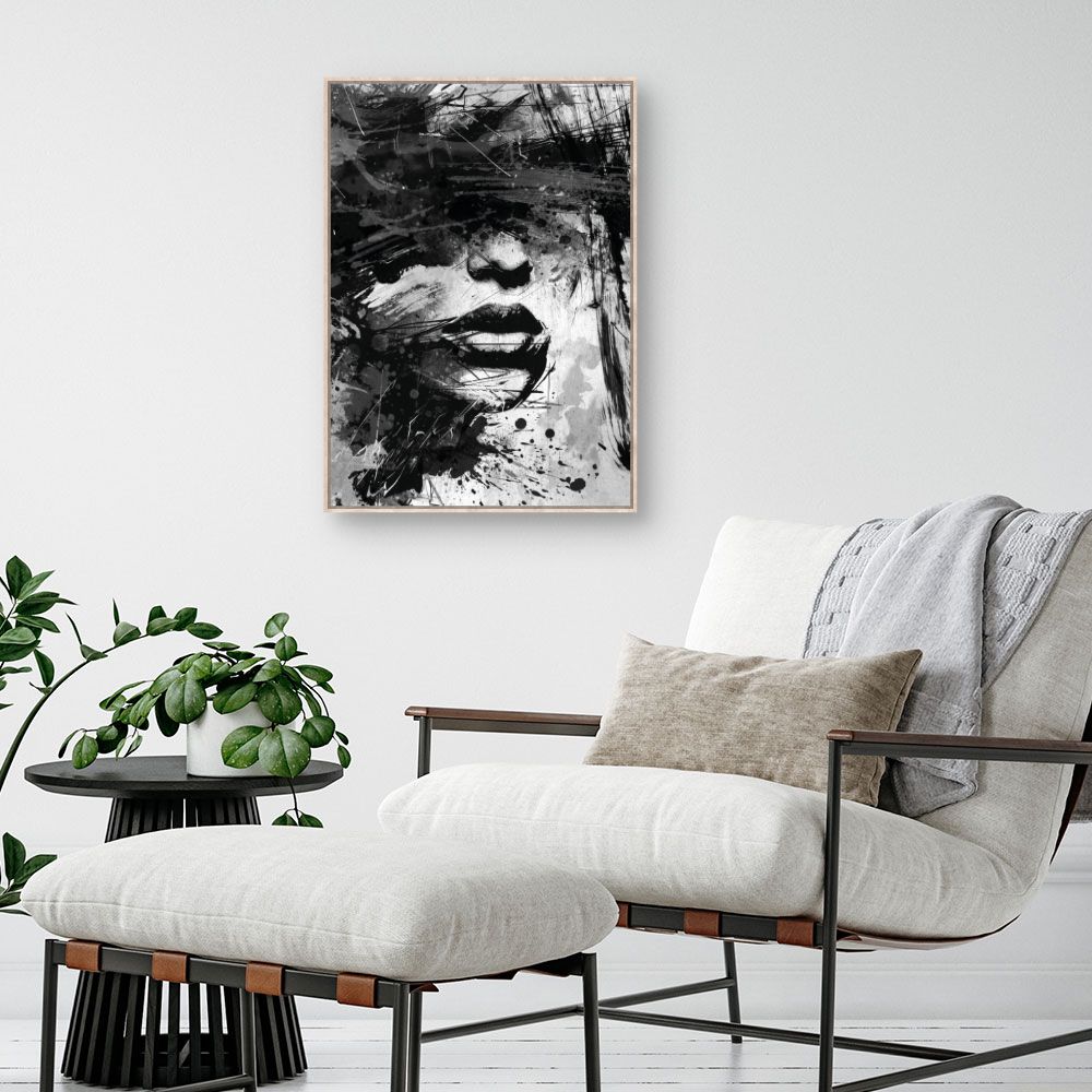Tableau Visage abstrait captivant
