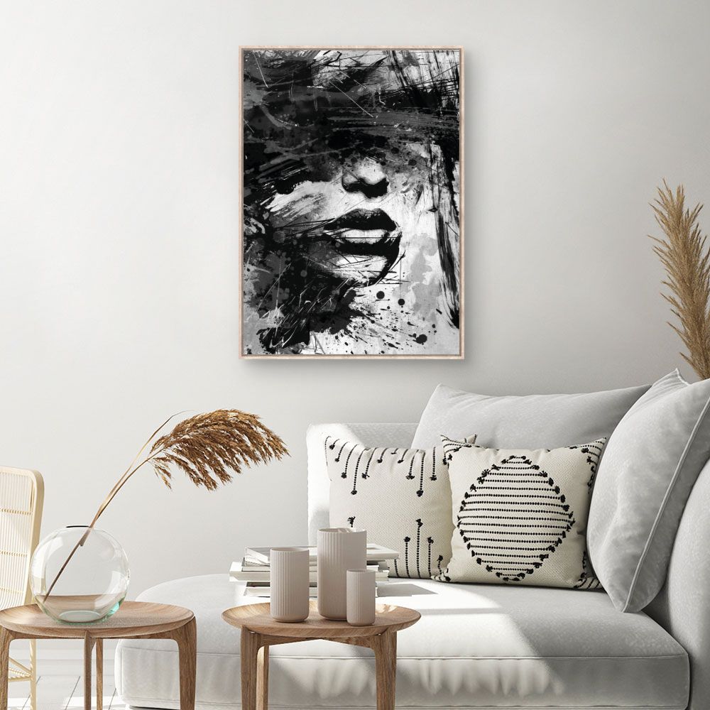 Tableau Visage abstrait captivant