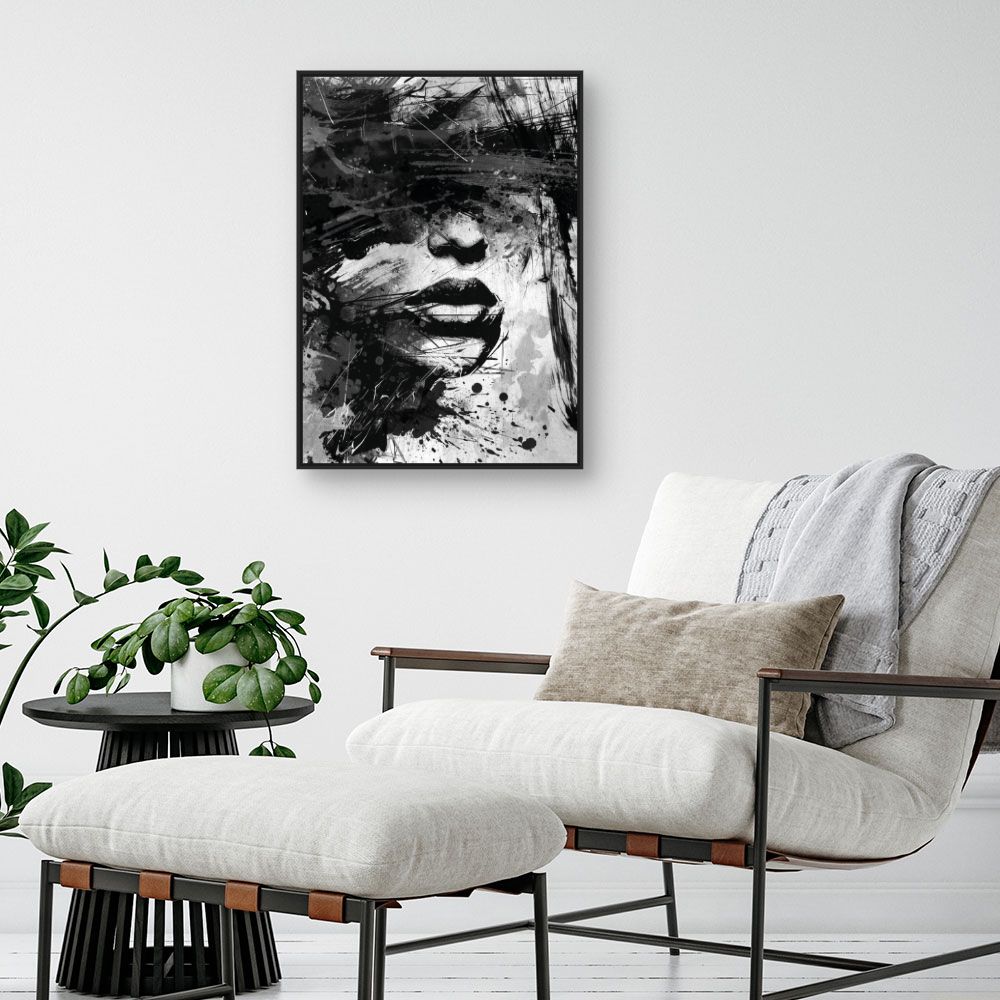 Tableau Visage abstrait captivant