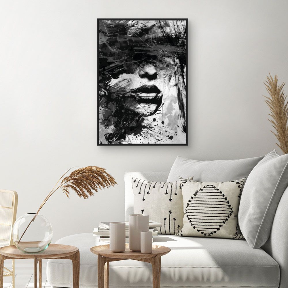 Tableau Visage abstrait captivant
