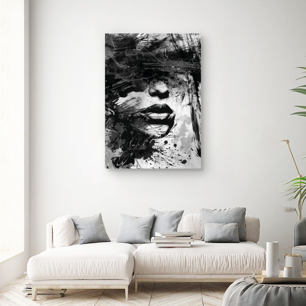 Tableau Visage abstrait captivant