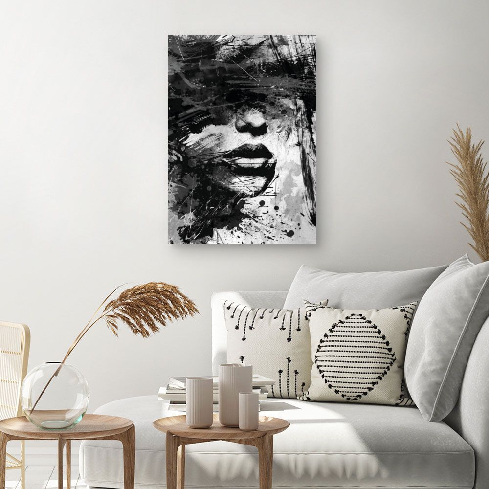 Tableau Visage abstrait captivant