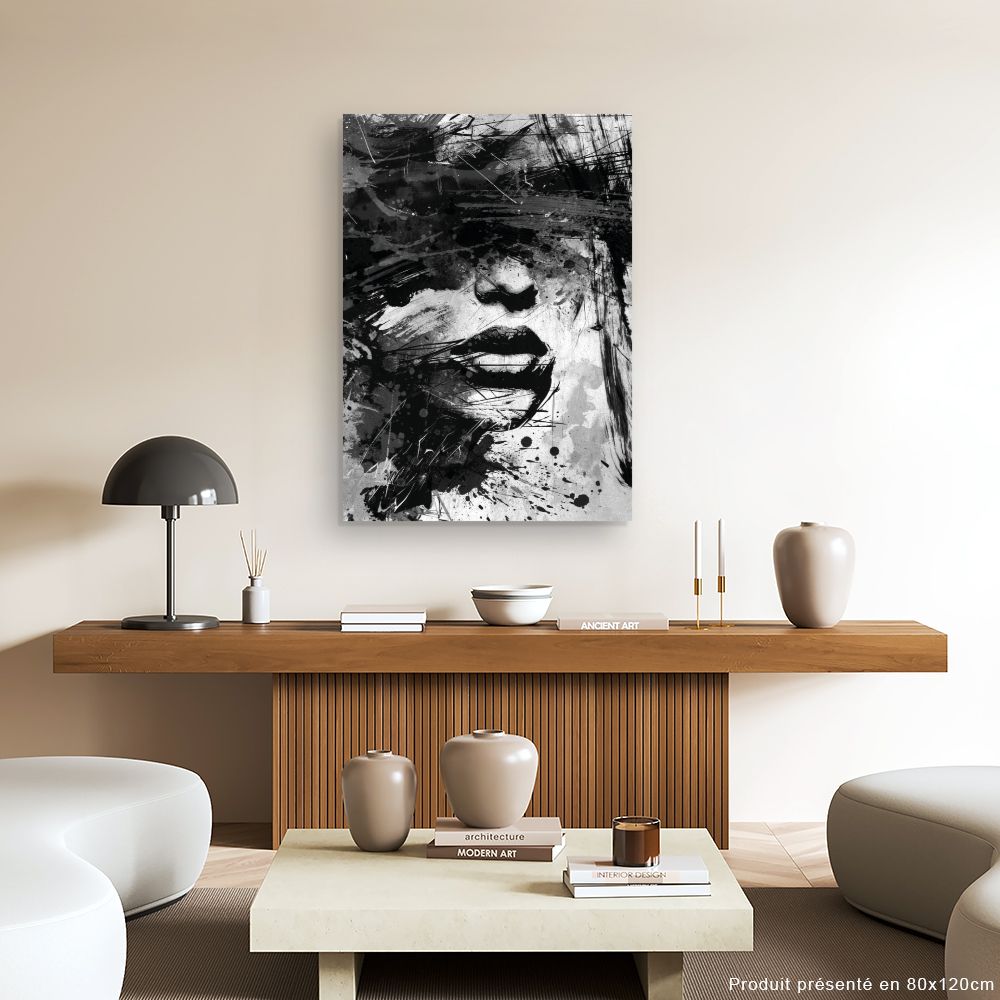 Tableau Visage abstrait captivant