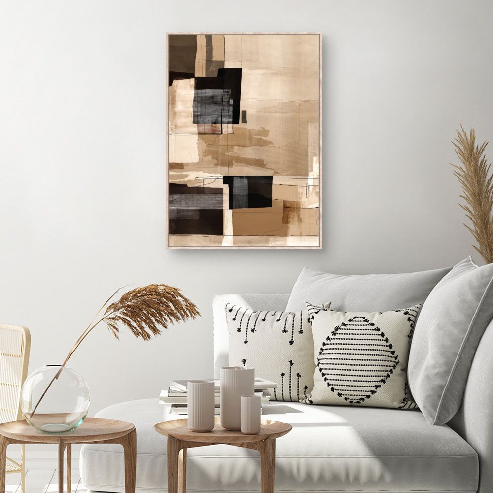 Tableau Carrés abstraits élégants