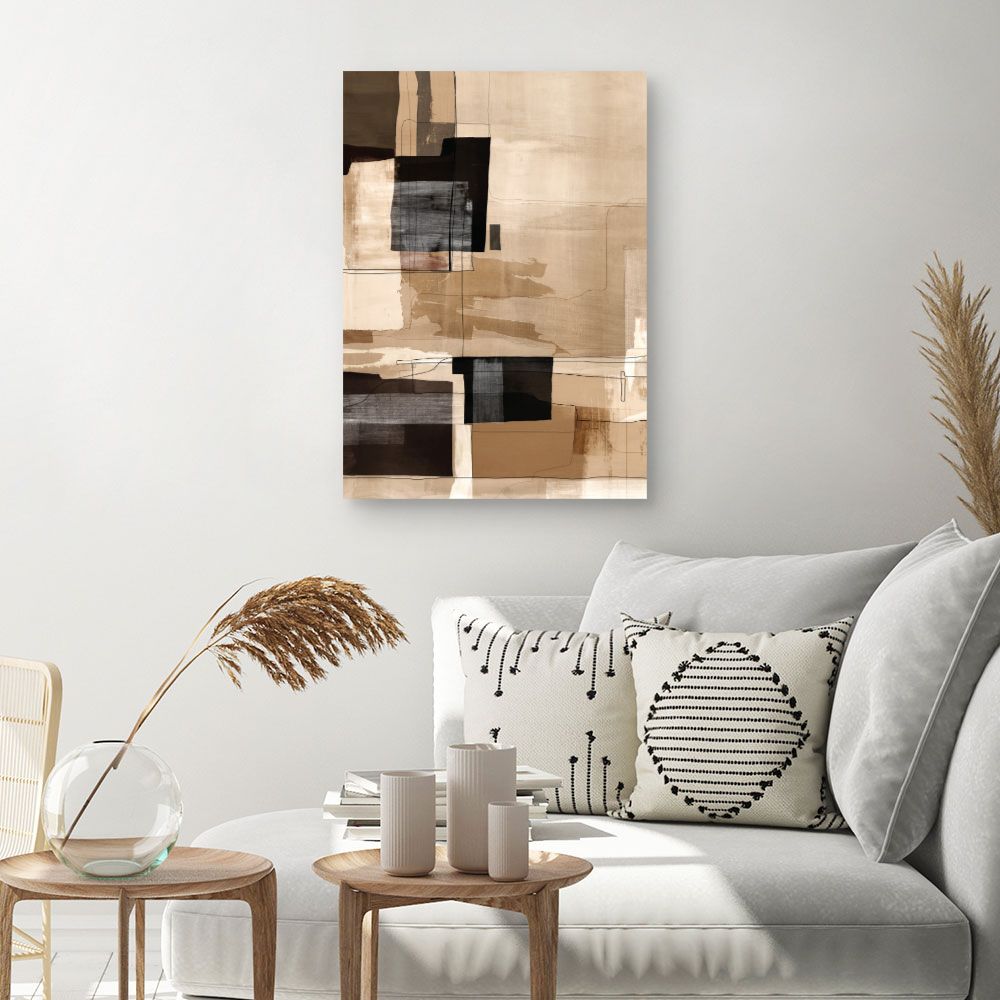 Tableau Carrés abstraits élégants