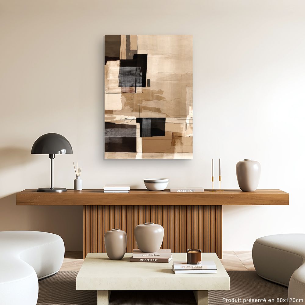 Tableau Carrés abstraits élégants