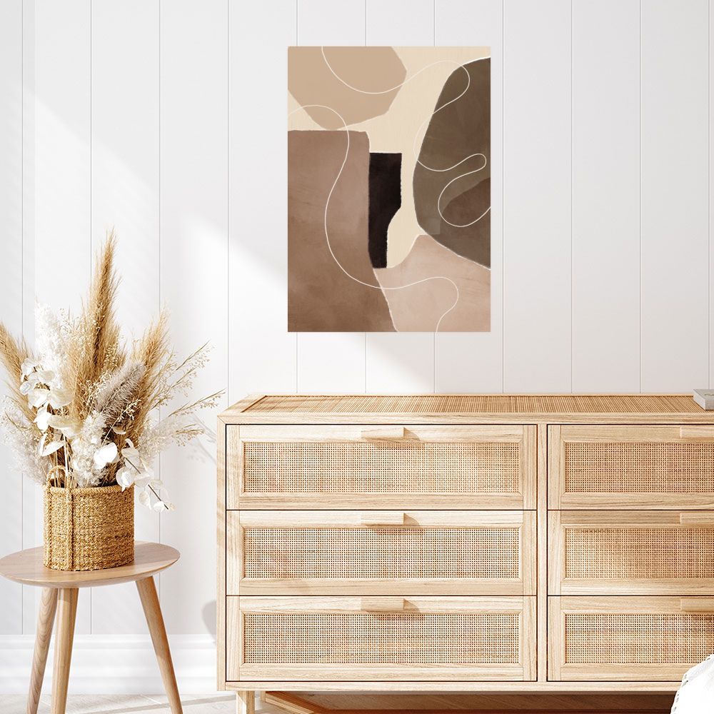 Affiche Formes abstraites élégantes