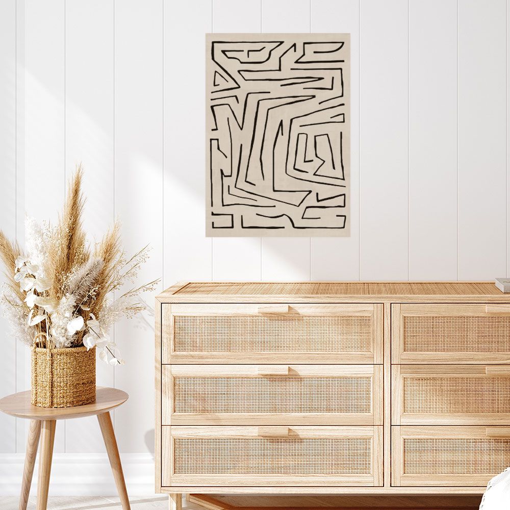 Affiche Lignes abstraites élégantes