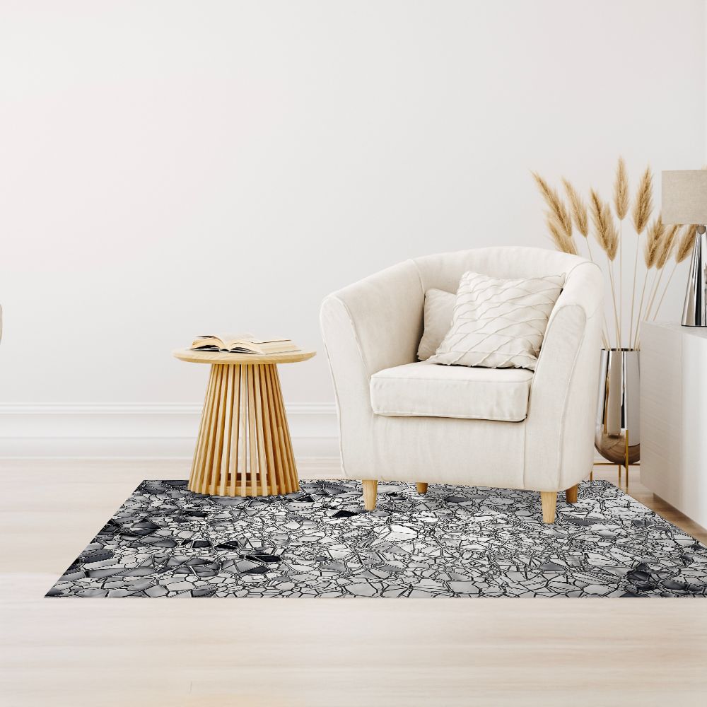 Tapis n°479 Motifs fragmentés élégants