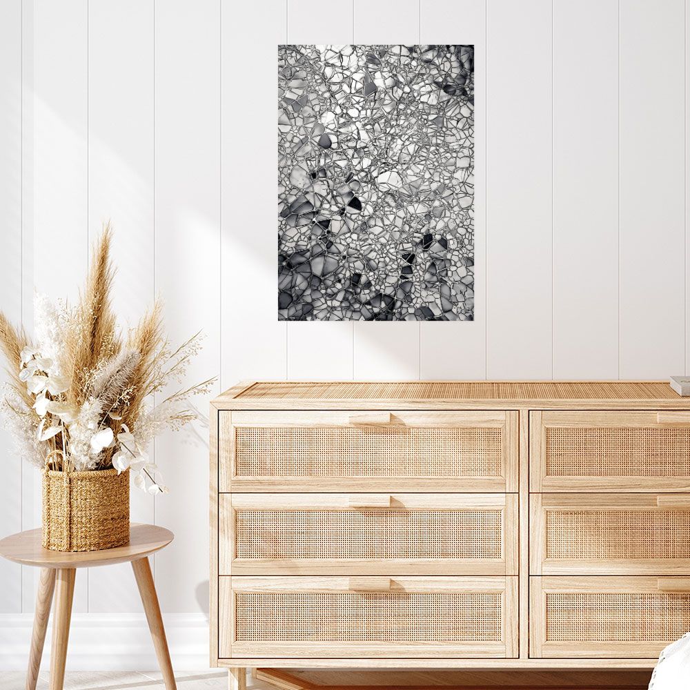 Affiche Éclats géométriques élégants