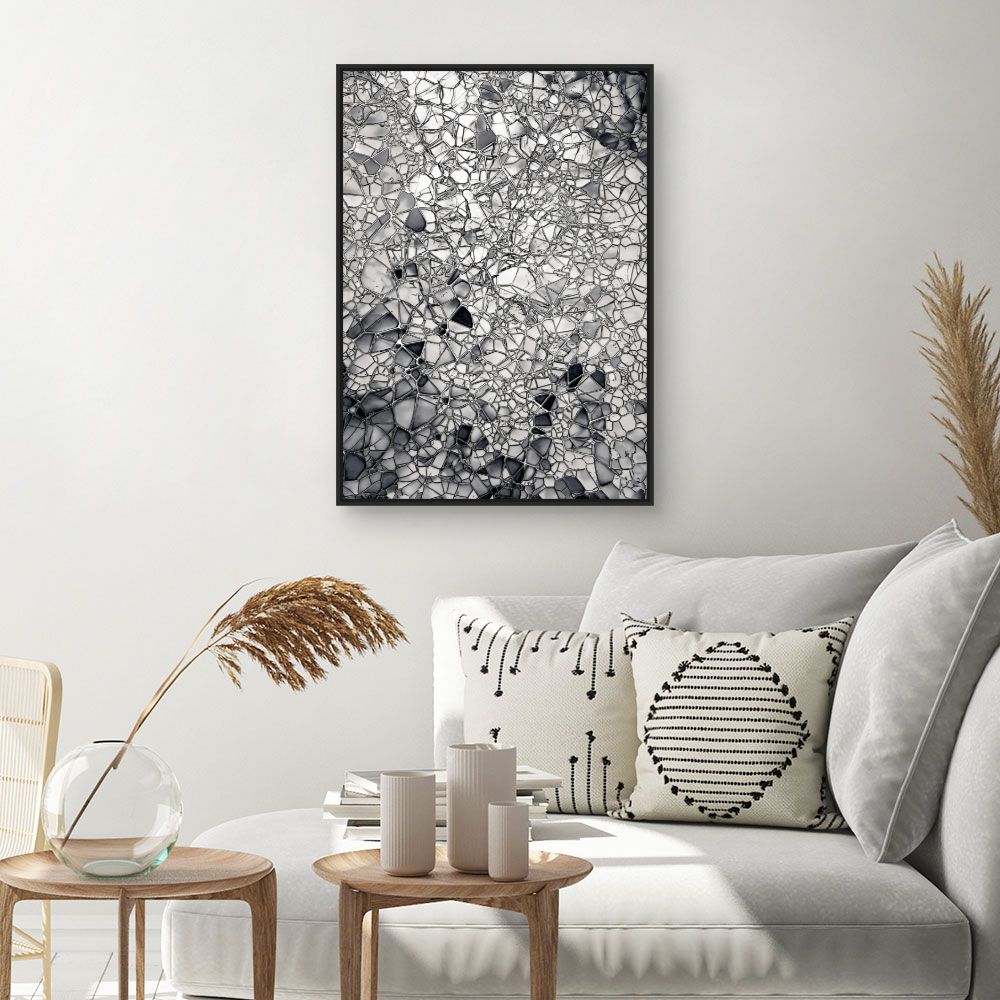 Tableau Motifs fractals élégants