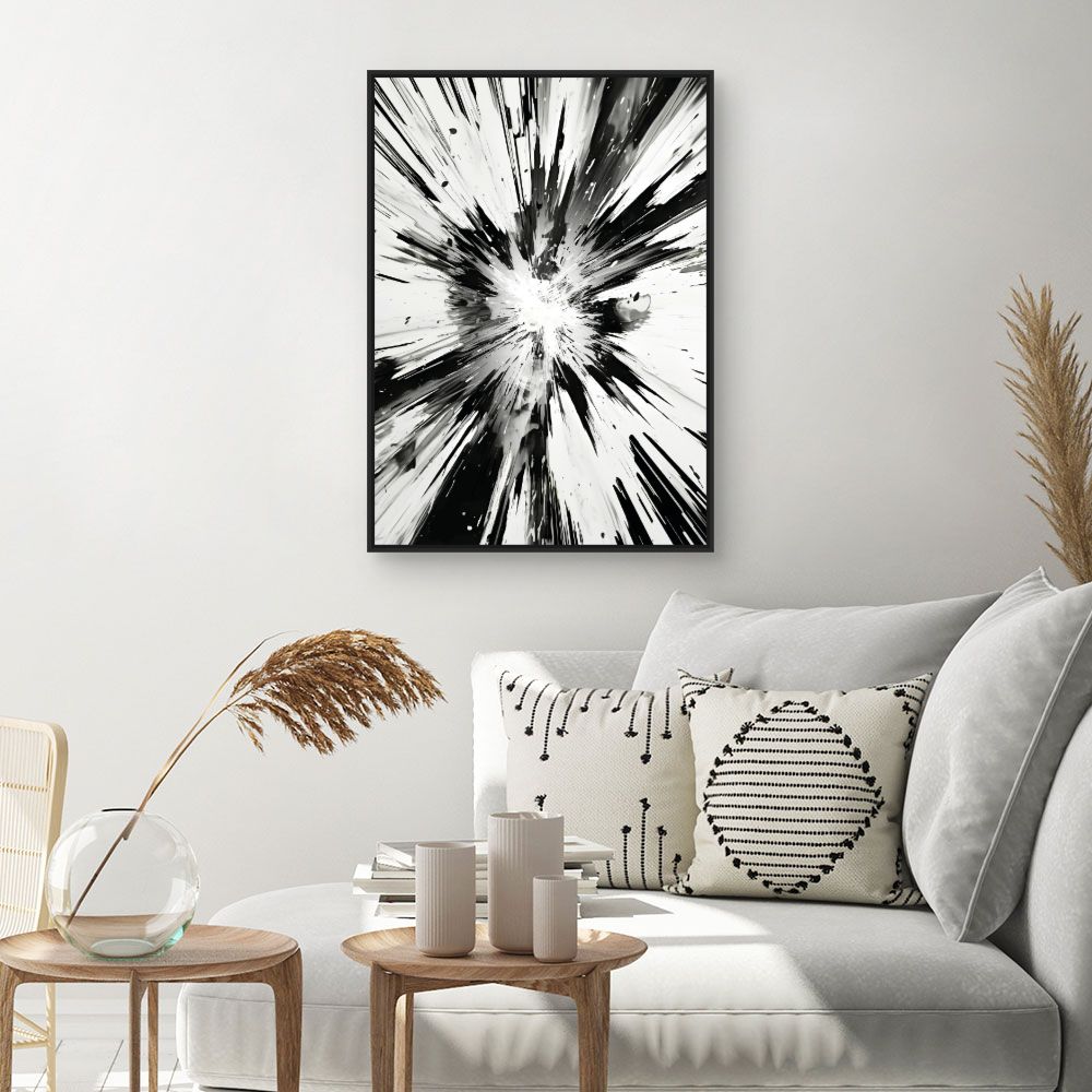 Tableau Explosion abstraite