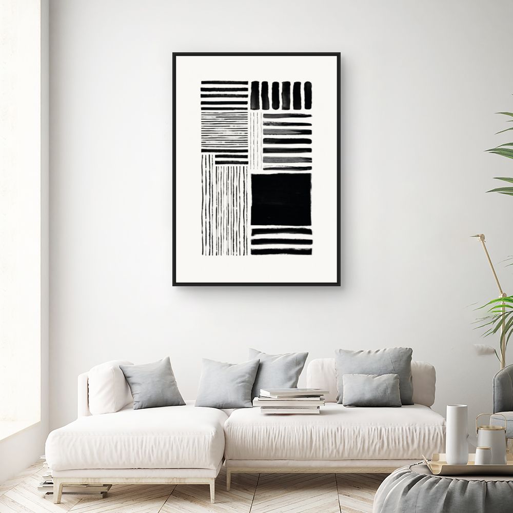 Tableau Lignes abstraites modernes